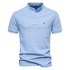 Herren Casual Stehkragen Kurzarm Hochwertiges Sommer Polo T-Shirt | PL205 