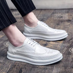 Herren Formelle Lederschuhe Kleid Hochzeit Oxford Brogue Männliche Schuhe Arbeitsstiefel 