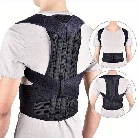 Men Women Neoprene Posture Corrector Bad Back Lumbar Shoulder Support Belt Brace | 1001