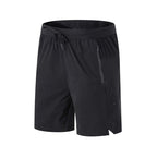 Herren Laufshorts Reißverschlusstaschen Seitlich geteilte Workout Atmungsaktive Gym Shorts | K04 
