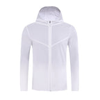 Herren Premium Qualität Reflektierende Streifen Sport Lauf Kapuzenoberteil Wasserdichte Outdoor Windrunner Gym Workout Jacken 