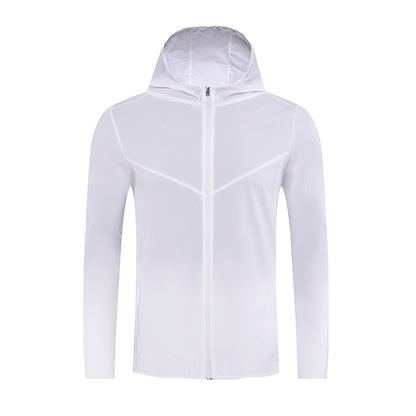 Men Premium Quality Reflective Stripe Sports Running Hooded Top Waterproof Outdoor Windrunner Gym Workout Jackets