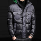 Herren Webjacke Windbreaker Isolierte Kältebeständigkeit Vintage Streetwear Taktische Mäntel Pufferjacke | 7718A 