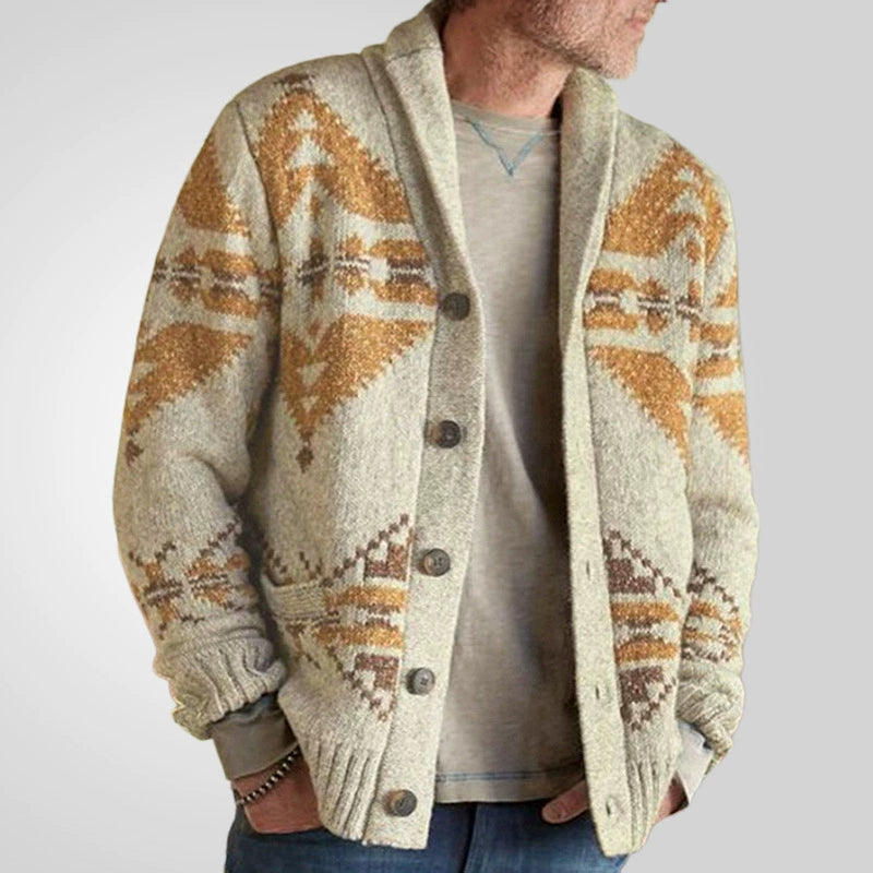 Herren Wind Jacquard Strickpullover Langarm Oberbekleidung Jacke Top | SY0052 