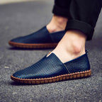 Handgefertigte Freizeitschuhe aus echtem Leder für Herren – Übergrößen 38–50 | Wahlweise mit atmungsaktivem oder festem Obermaterial | 955-1 