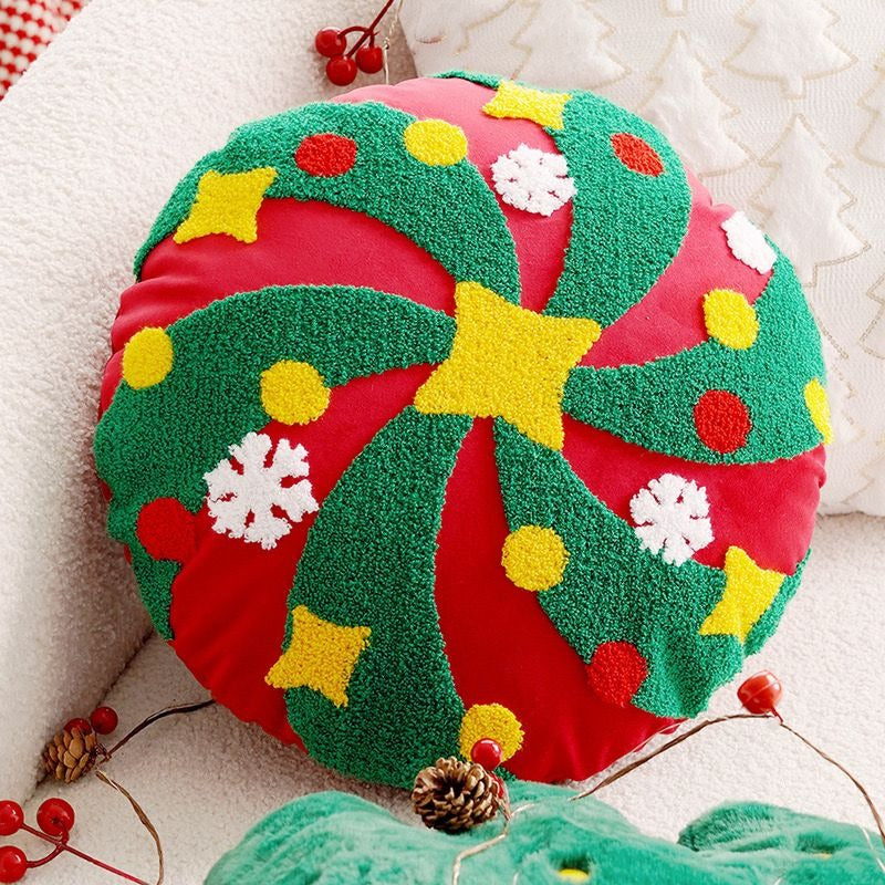 Premium Quality Christmas Tree Plush Gingerbread Stuffed Plants Candy Cane Pillow |