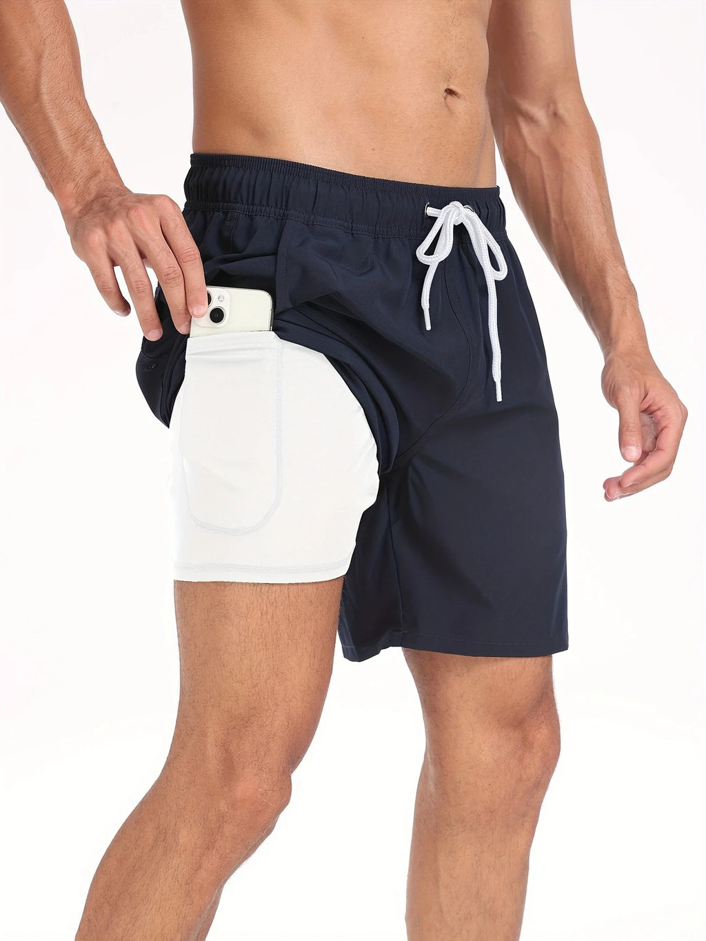 Schnelltrocknende Sommer-Strandshorts für Herren, mit Milchseide gefütterte Badehose für Männer | 265SCTK 