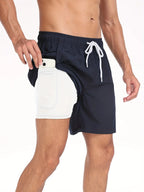 Schnelltrocknende Sommer-Strandshorts für Herren, mit Milchseide gefütterte Badehose für Männer | 265SCTK 