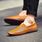 Handgefertigte Freizeitschuhe aus echtem Leder für Herren – Übergrößen 38–50 | Wahlweise mit atmungsaktivem oder festem Obermaterial | 955-1 