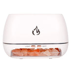 Himalaya-Kristallsalzsteine, Aroma-Luftbefeuchter, 7 Farben, LED, USB, tragbar, Feuerflamme, Aromatherapie, ätherisches Öl, Diffusor | 101 