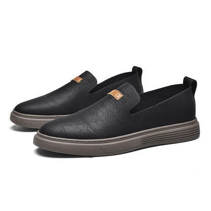 Chaussures de conduite en cuir tendance pour hommes Chaussures décontractées en cuir Mocassins à enfiler | 23004 