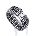 Herren Totenkopf Armband Titan Stahl Punk Geisterkopf Armband | KB76276-BD
