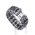 Herren Totenkopf Armband Titan Stahl Punk Geisterkopf Armband | KB76276-BD