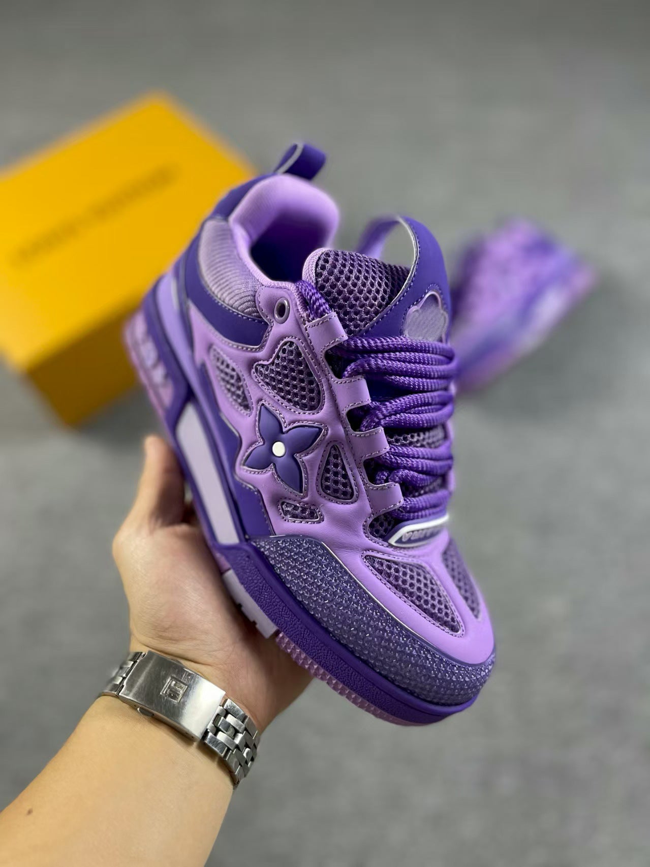 Unisex Donut Thick-Soled Dad Sneakers | Height-Increasing Chunky Trainers | Fashion Casual Lace-Up Sports Shoes | 12124