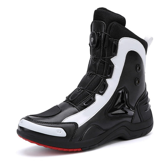 Bottes de moto de course montantes Chaussures de motocross professionnelles en cuir | 888 