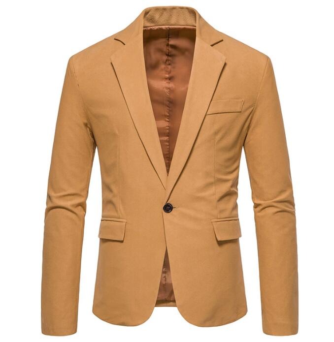 Men s V neck Suede One Button Suit Jackets Wedding Dress Suit Formal B Gear Outlet