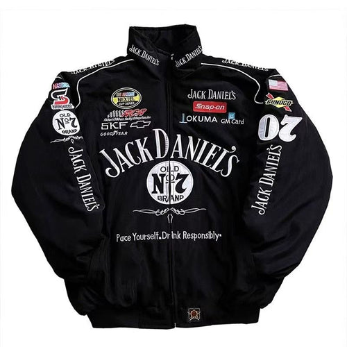 F1 Ferrari bestickte Rennanzugjacke im Retro-Stil, Motorradjacke für Frühling und Herbst | AL776286320703 