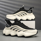 Chunky-Schuhe für Herren, höhenverstärkende Sneakers, atmungsaktives Mesh, sportliche Freizeitschuhe | 2218 