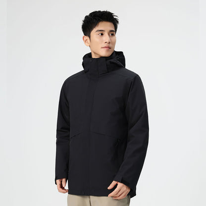 Men's 3-in-1 Winter Jacket with 90% White Duck Down | Waterproof Windproof Hiking Coat | All-Season Outdoor Protection | 251905