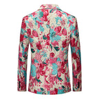 Men's Jacquard Print Slim Fit Blazer | Formal Banquet Dinner Jacket | Breathable & Wrinkle-Resistant | 2603