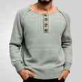 Einfarbiger Langarm-Pullover für Herren, dünne, leichte Basisschicht | SY0140 