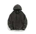 Unisex Heavy French Terry Bonded Fleece Hoodie Dicker Vintage Distressed Washed Pullover | A042-23XW99282 
