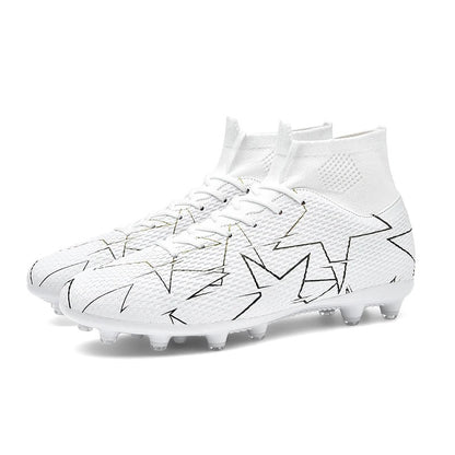 Breathable High Top Football Shoes Long Nails Football Training "Ronaldo Cleats" | 23152