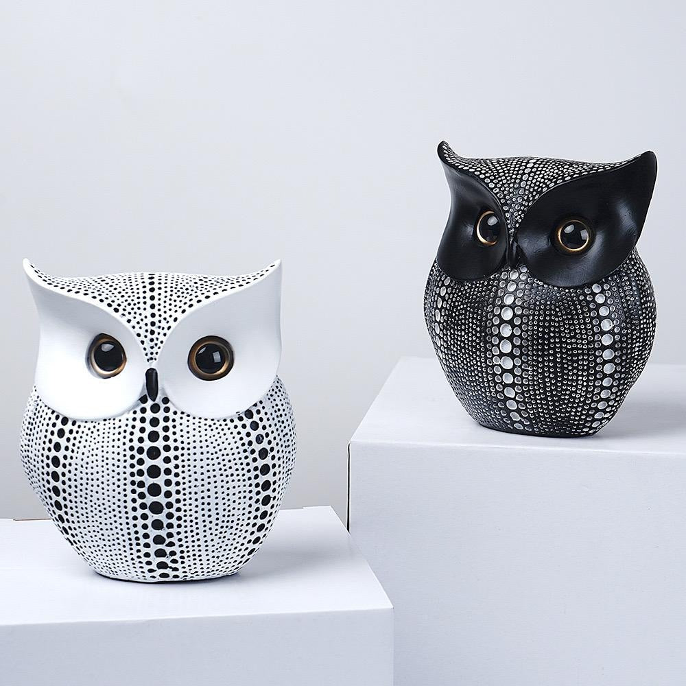 Kreative Eulenornamente aus Harz, nordisches Vogelmodell, Kunsthandwerk für die Wohnkultur im Wohnzimmer | RDW001 