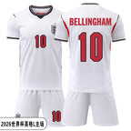 2026 England National Team Kids Soccer Jersey Set | World Cup Training & Match Football Kit for Boys & Girls Outfit Set | YGL2026
