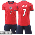 2026 England National Team Kids Soccer Jersey Set | World Cup Training & Match Football Kit for Boys & Girls Outfit Set | YGL2026