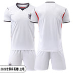 2026 England National Team Kids Soccer Jersey Set | World Cup Training & Match Football Kit for Boys & Girls Outfit Set | YGL2026