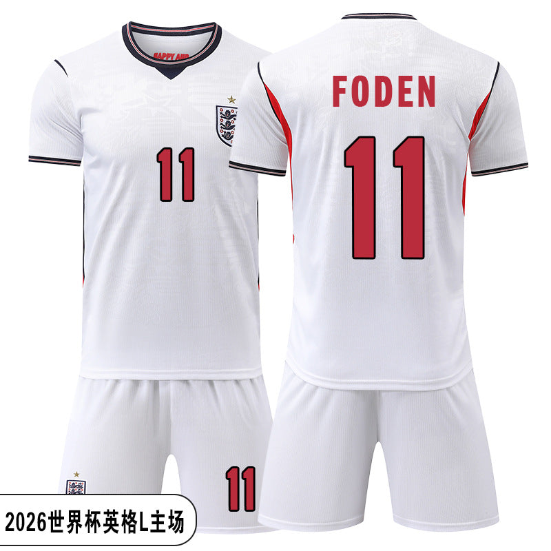 2026 England National Team Kids Soccer Jersey Set | World Cup Training & Match Football Kit for Boys & Girls Outfit Set | YGL2026