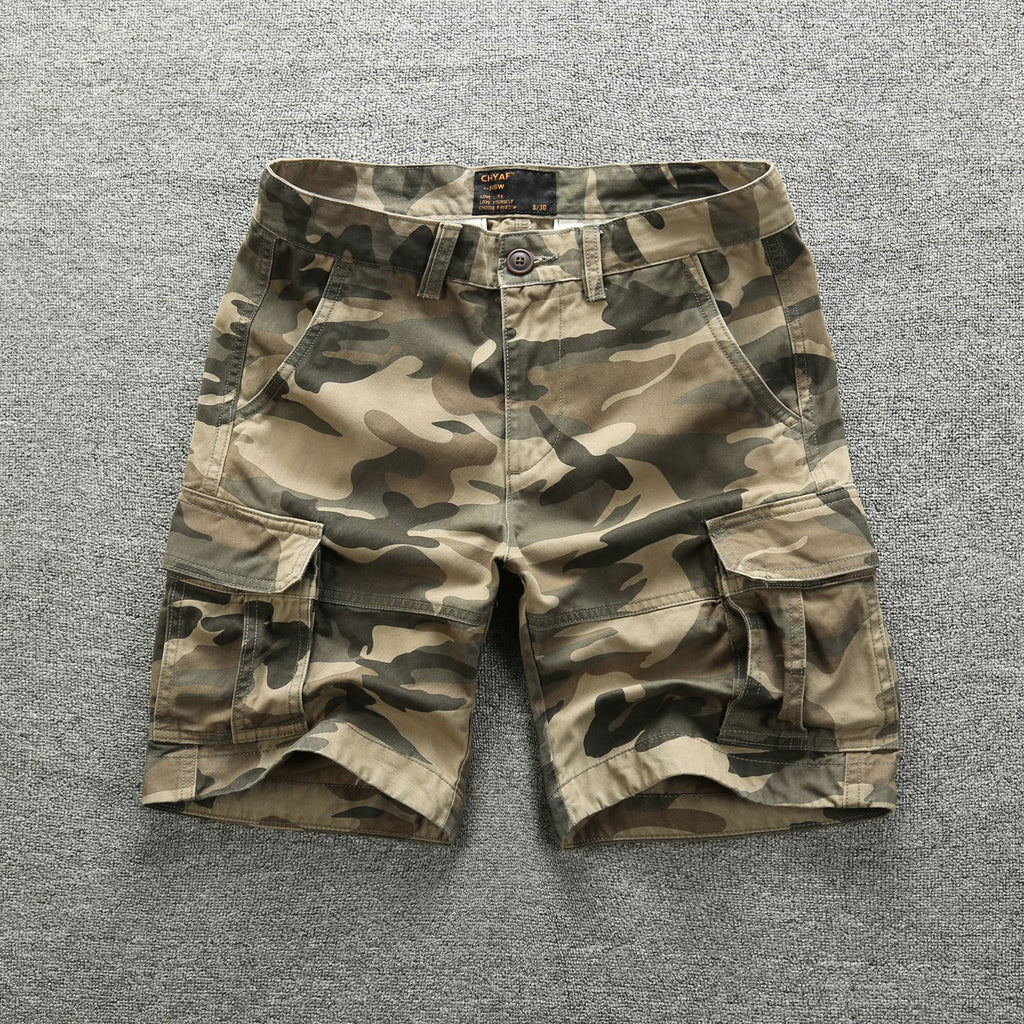 Herren-Bermuda-Cargo-Shorts Camouflage Multi-Pocket Combat Shorts | 206 