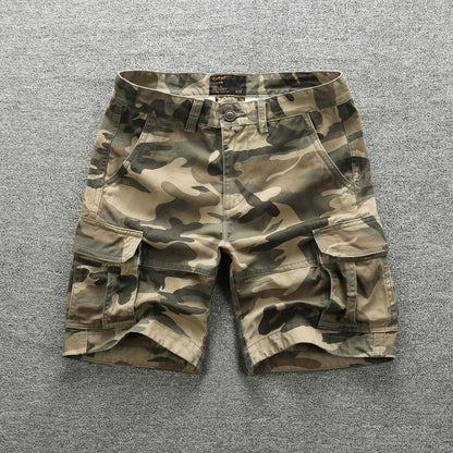 Bermuda Cargo Shorts Uomo Camouflage Multi-Pocket Combat Shorts | 206 