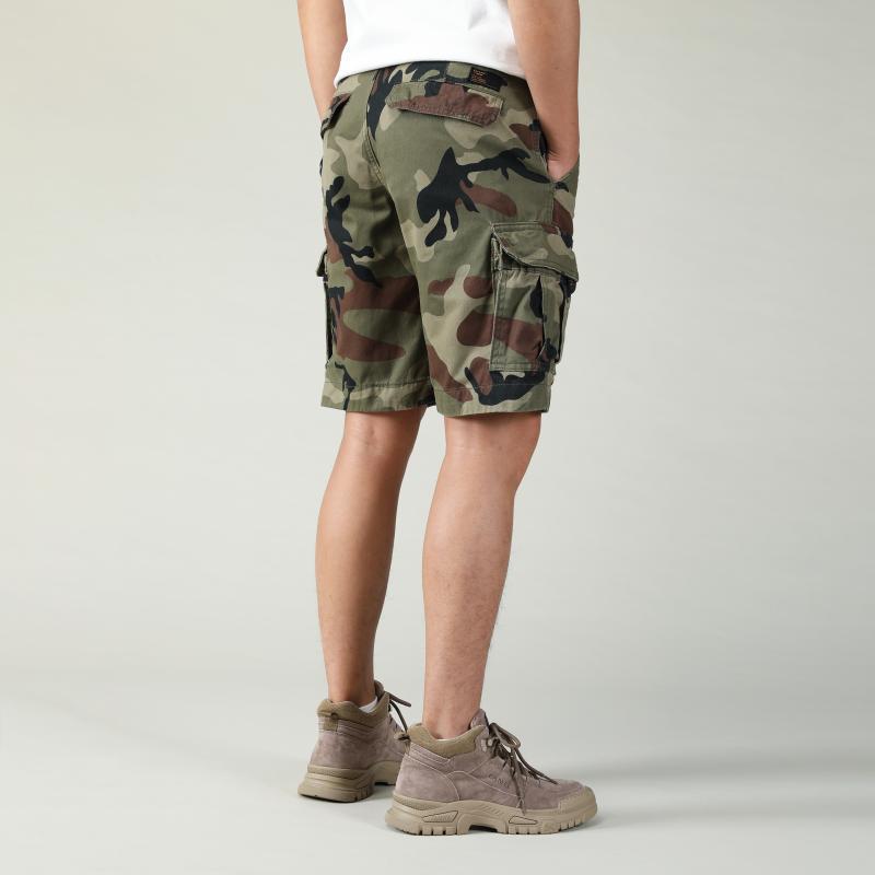 Bermuda cargo pour homme - Short de combat camouflage à poches multiples | 206 