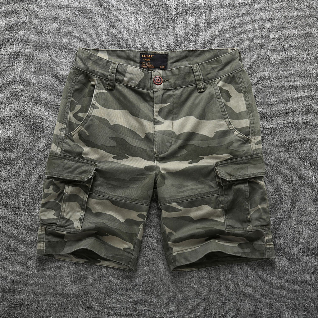 Herren-Bermuda-Cargo-Shorts Camouflage Multi-Pocket Combat Shorts | 206 