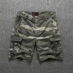 Herren-Bermuda-Cargo-Shorts Camouflage Multi-Pocket Combat Shorts | 206 