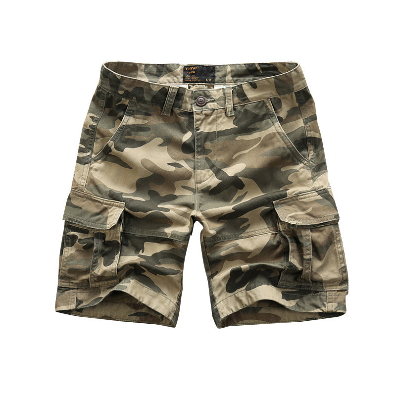Herren-Bermuda-Cargo-Shorts Camouflage Multi-Pocket Combat Shorts | 206 