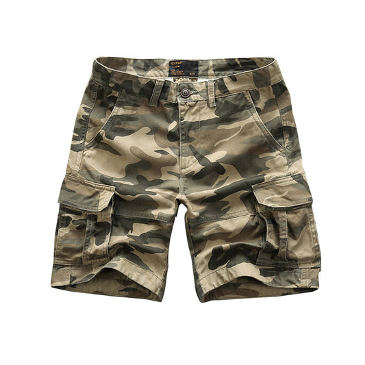 Bermuda cargo pour homme - Short de combat camouflage à poches multiples | 206 