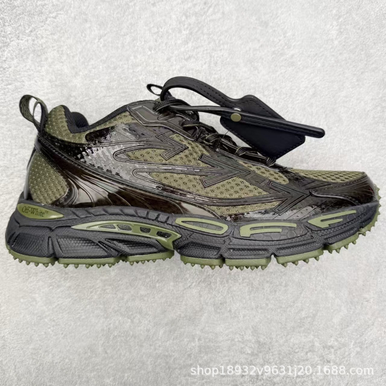 Off-White Premium Chunky Dad Sneakers Unisex Thick-Sole Casual Shoes Arrow Design Height-Increasing Trainers