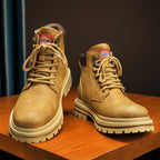 Herren-Lederstiefel im britischen Stil, High-Top-Arbeitskleidung, Freizeitschuhe | 6005 
