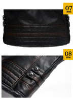 Winterlederjacke aus Europa und den USA, verdicktes Kunstpelz, Plüsch, Wärme, Retro-Simulation, Lederstrukturjacke | KH-209 