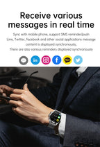 Herren-Smartwatch mit AMOLED-HD-Bildschirm und Bluetooth-Anruffunktion | BW0408 