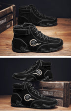 Flache kurze Herrenstiefel, Modetrend, Outdoor, echte, lässige Martin-Stiefeletten | 88377 