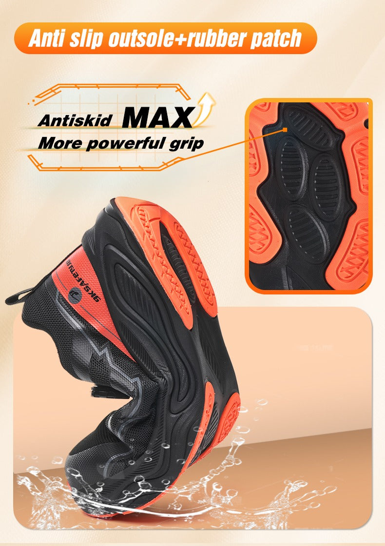 Men's Steel Toe Safety Boots: Anti-Smash & Anti-Puncture Kevlar Sole Protection Safety Boots | 7928
