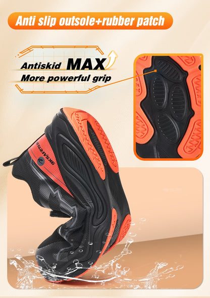 Men's Steel Toe Safety Boots: Anti-Smash & Anti-Puncture Kevlar Sole Protection Safety Boots | 7928