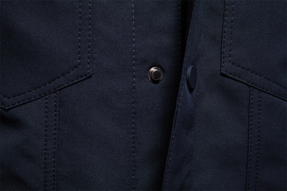 Schwere gefütterte Oberbekleidungsjacken mit Reißverschluss für Herren, warme Wintermäntel für Männer | JK815 