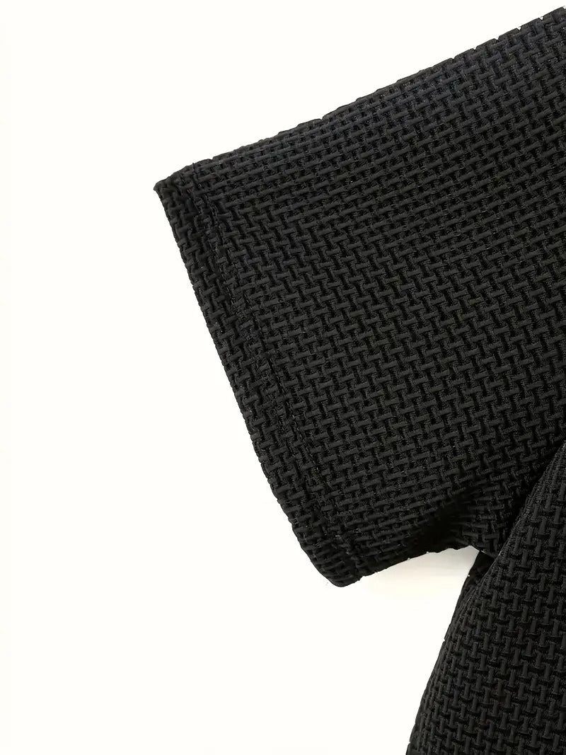 Herren-T-Shirt mit Bambusstreifen, kurzärmelig, atmungsaktiv, dehnbar, für den Sommer, Freizeitkleidung | 115 CSF 