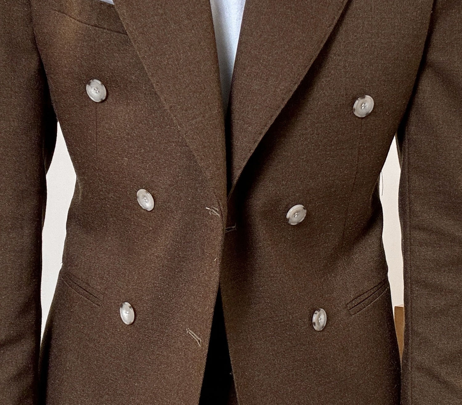 Hochwertiger italienischer zweireihiger Herrenanzug mit Reverskragen, leger, formell, 2-teilig, Anzugjacke und Hose | JSN692 