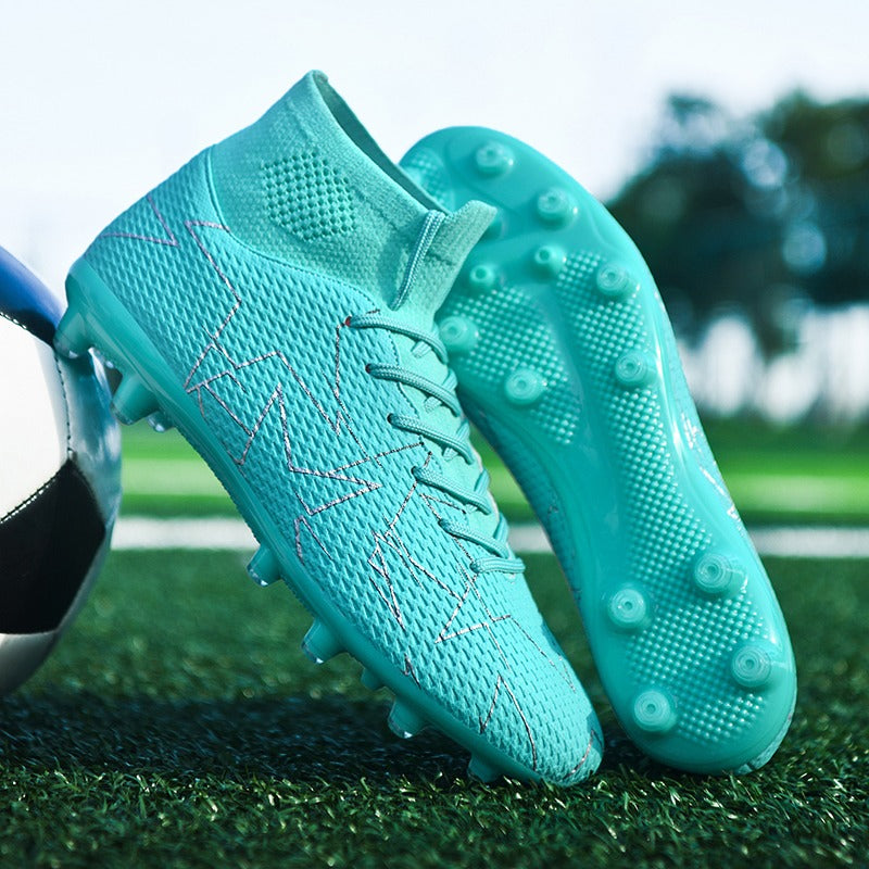 Chaussures de football montantes respirantes à clous longs pour entraînement de football « Ronaldo Cleats » | 23152 